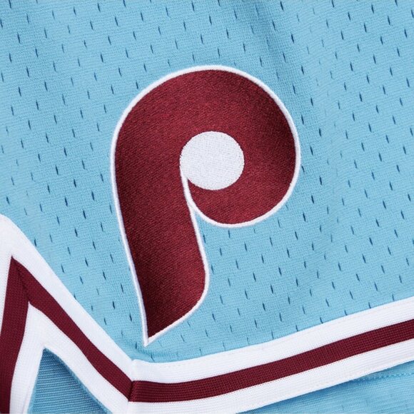 MLB Philadelphia Phillies Mitchell & Ness x Just Don Practice Shorts Size XL NWT - Picture 6 of 6